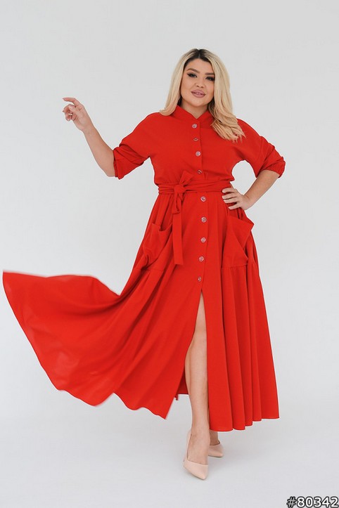 Нарядные платья для полных модниц украинского бренда ST Style весна 2024
