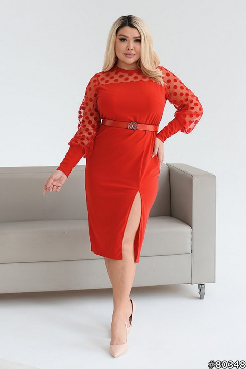 Нарядные платья для полных модниц украинского бренда ST Style весна 2024
