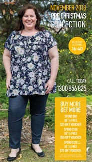 Австралийский каталог одежды для полных женщин среднего возраста Dale and Waters ноябрь 2018