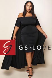 Платья для полных девушек американского бренда GS-Love осень-зима 2017-2018