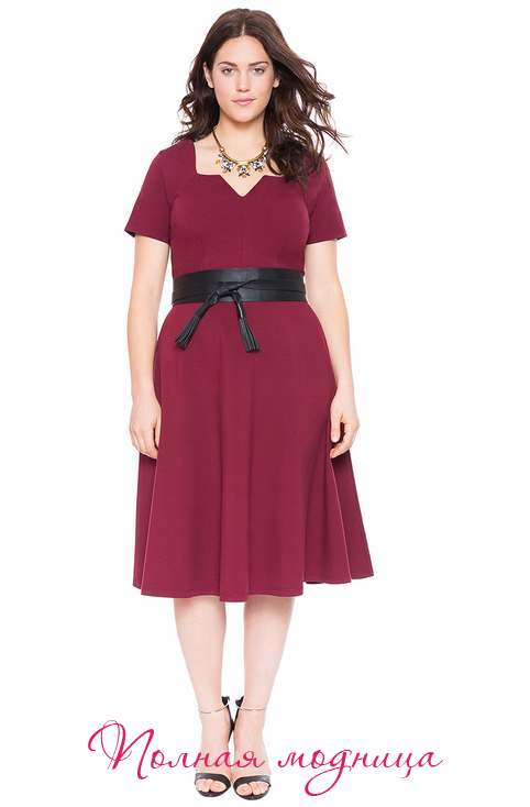 Платья для полных девушек и женщин американского бренда Eloquii. Осень-зима 2015-2016