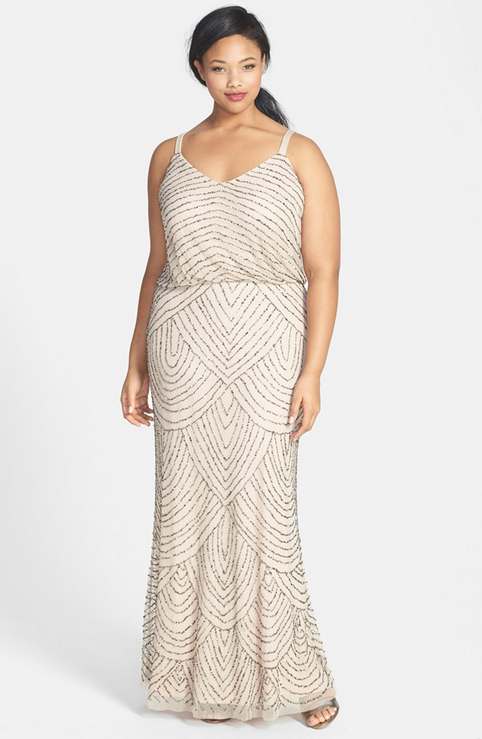 Adrianna Papell Plus Size Evening Dresses 2014-2015