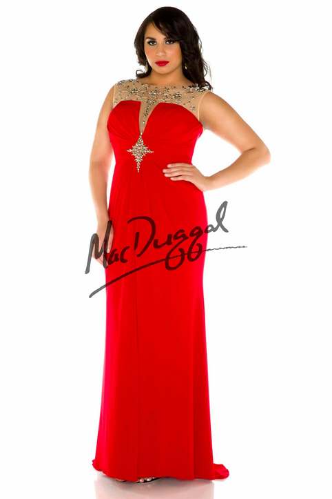 Вечерните платья для выпускного бала для полных девушек 2015 американского бренда Mac Duggal