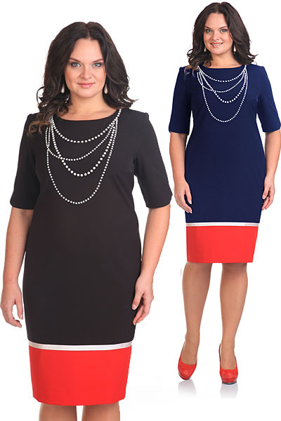 Нарядные платья для полных женщин белорусской компании Andrea Style. Осень-зима 2014-2015