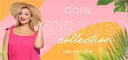 Платья для полных женщин российского бренда Dora лето 2024