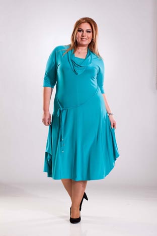 Dresses Plus Size of the Russian Brand Lyudmila. Spring-Summer 2012 ...